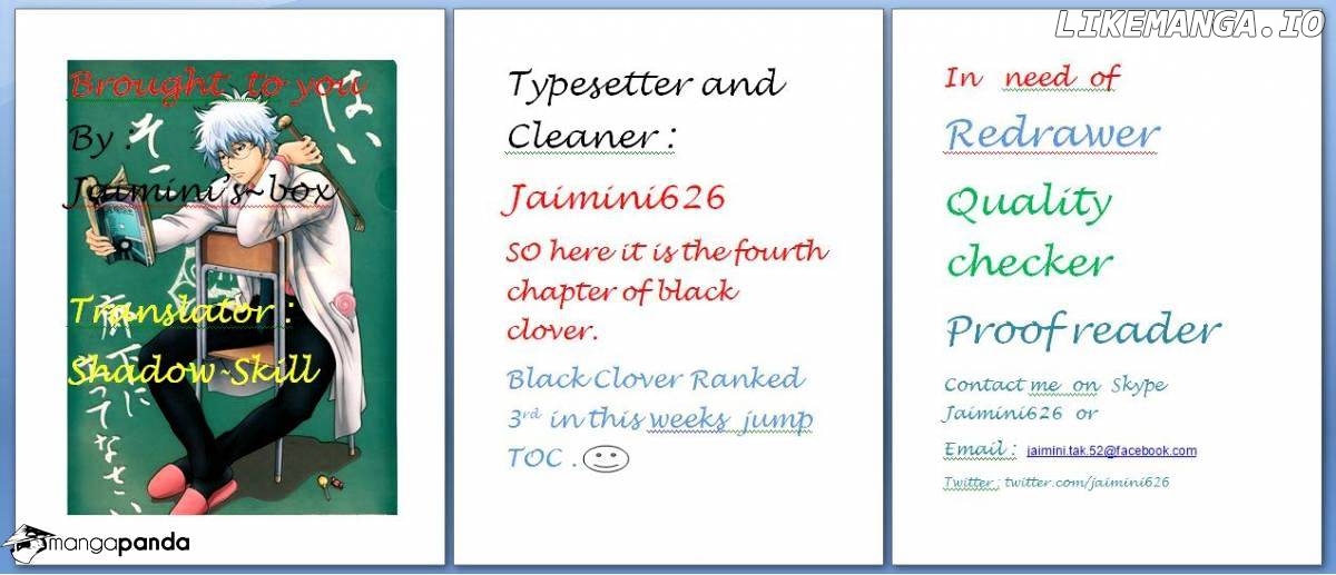 Black Clover chapter 4 image 01